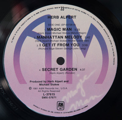 Herb Alpert - Magic Man Vinyl LP (Used)