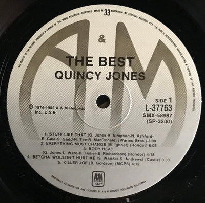 Quincy Jones - The Best Vinyl LP (Used)