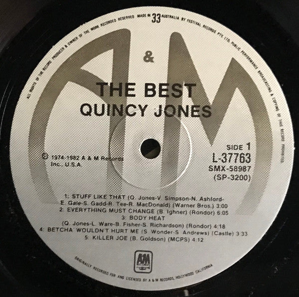 Quincy Jones - The Best Vinyl LP (Used)
