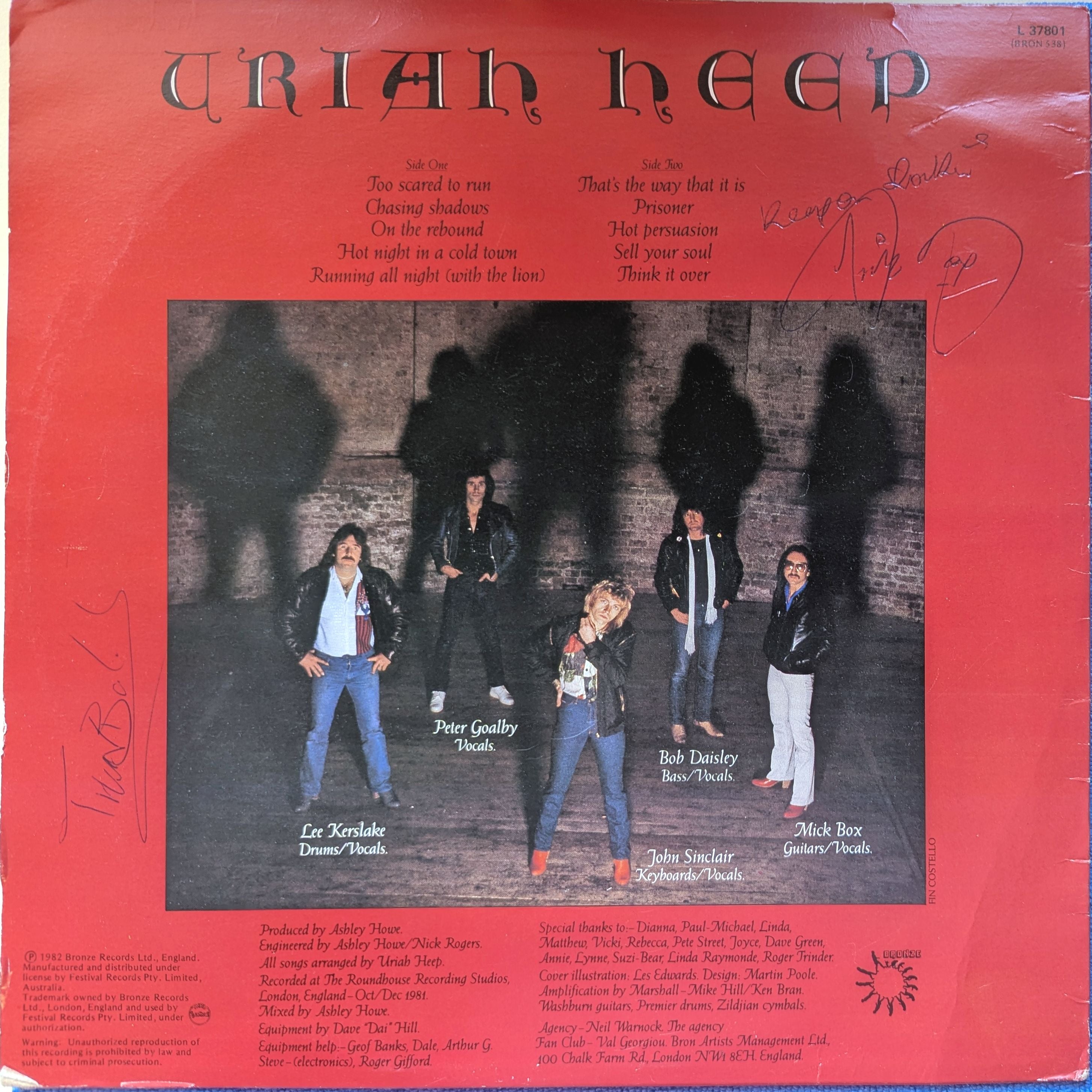 Uriah Heep - Abominog Autographed Vinyl LP (Used)