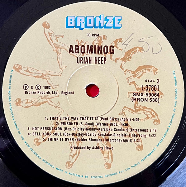 Uriah Heep - Abominog Autographed Vinyl LP (Used)