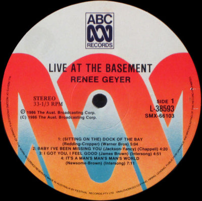 Renee Geyer - Live At The Basement Vinyl LP (Used)