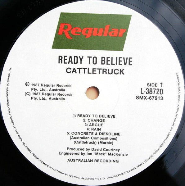 Cattletruck - Ready To Believe Vinyl LP (Used)