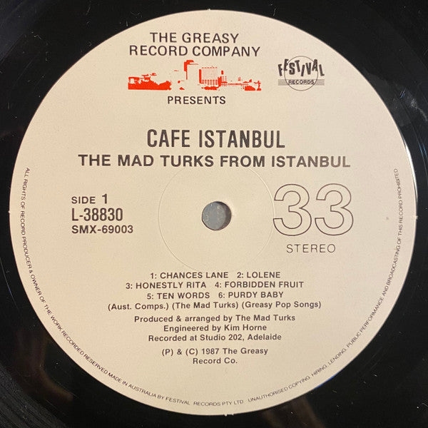 Mad Turks From Istanbul - Cafe Istanbul Vinyl LP (Used)
