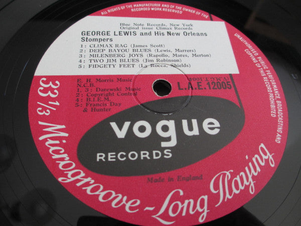 George Lewis & His New Orleans Stompers - George Lewis & His New Orleans Stompers Vinyl LP (Used)