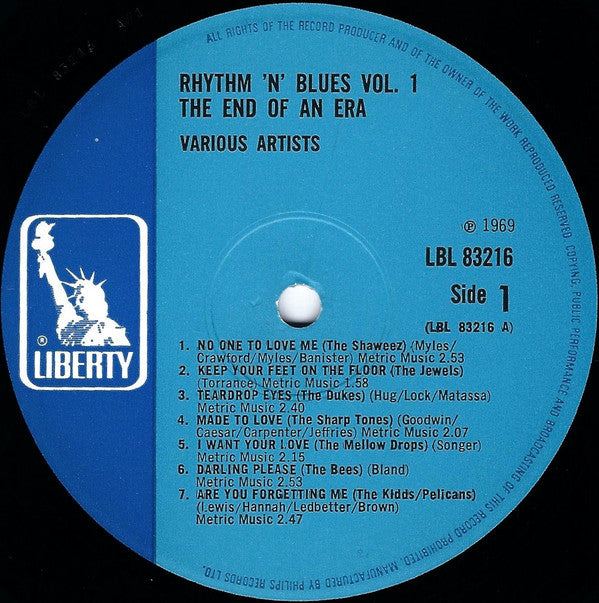 Various Artists - Rhythm 'N' Blues Volume 1: The End Of An Era Vinyl LP (Used)