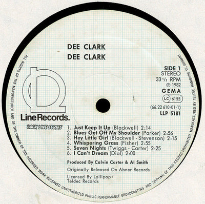 Dee Clark - Dee Clark Vinyl LP (Used)