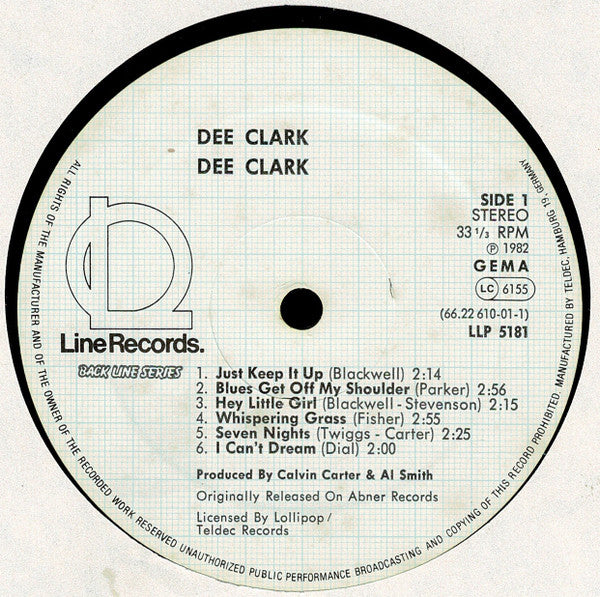 Dee Clark - Dee Clark Vinyl LP (Used)