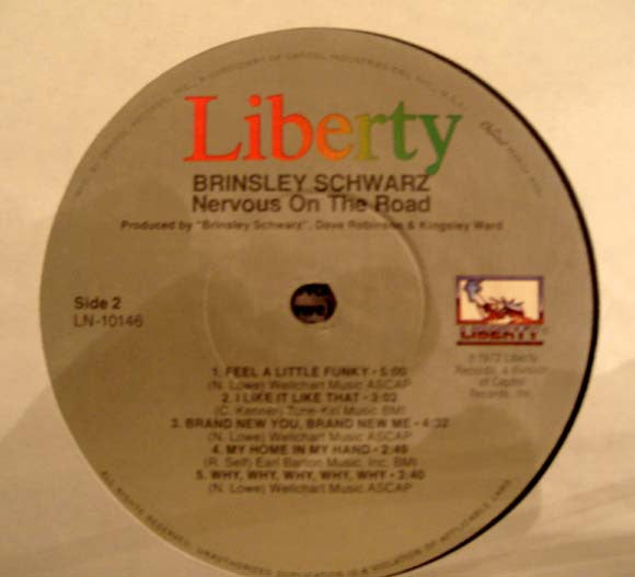 Brinsley Schwarz - Nervous On The Road Vinyl LP (Used)