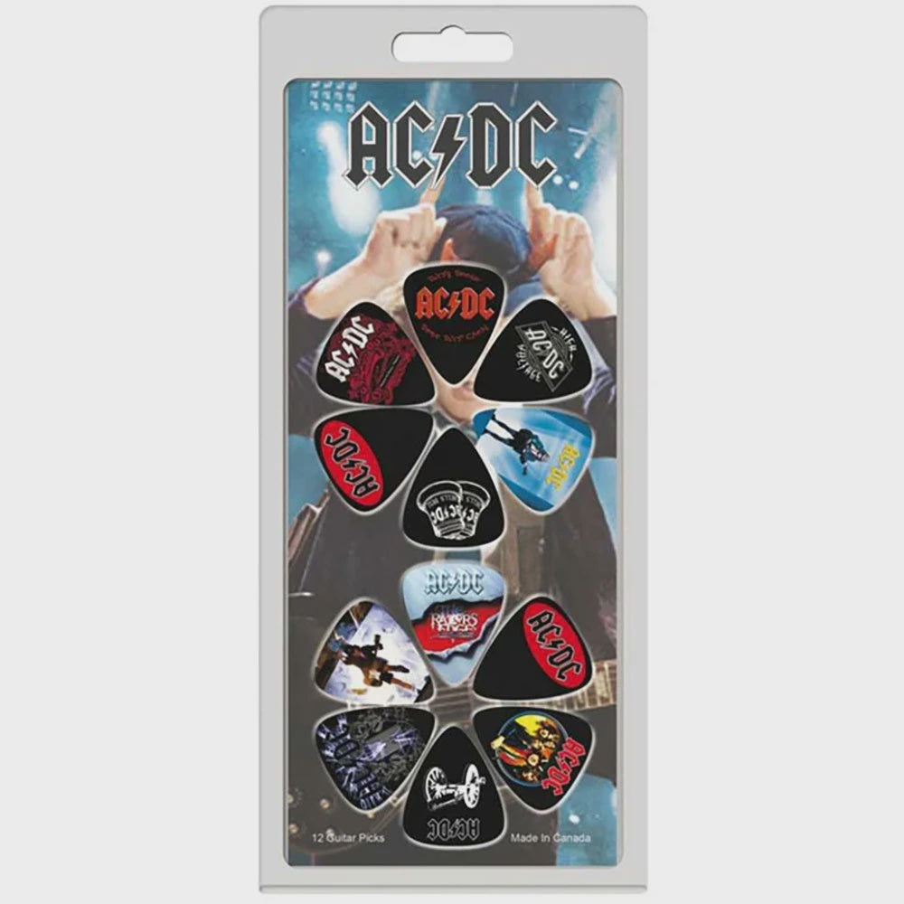 AC/DC - Album Covers 12-Pack Plectrum Pack (Multicolour)