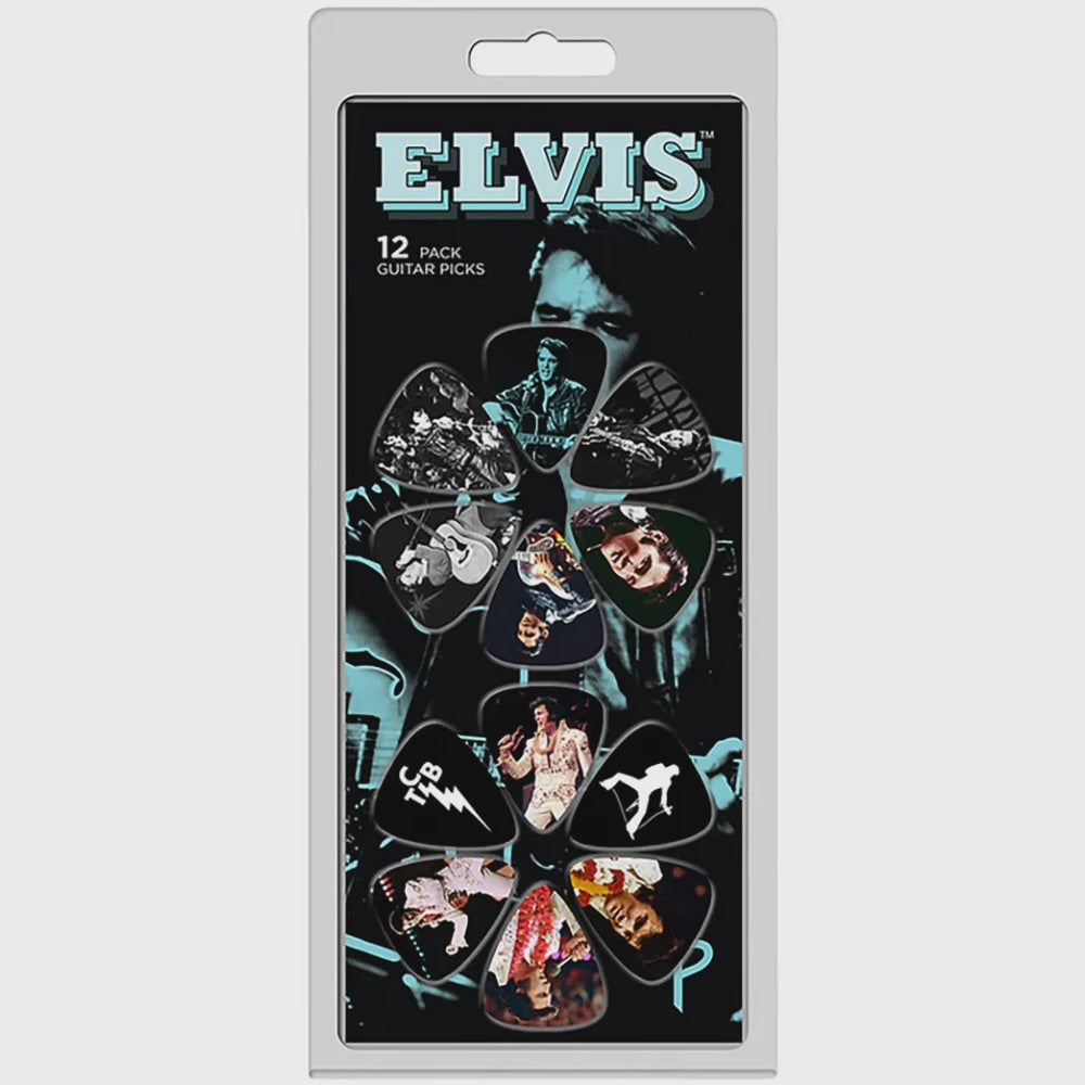 Elvis Presley - Faces 12-Pack Plectrum Pack (Multicolour)