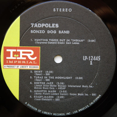 Bonzo Dog Band - Tadpoles Vinyl LP (Used)