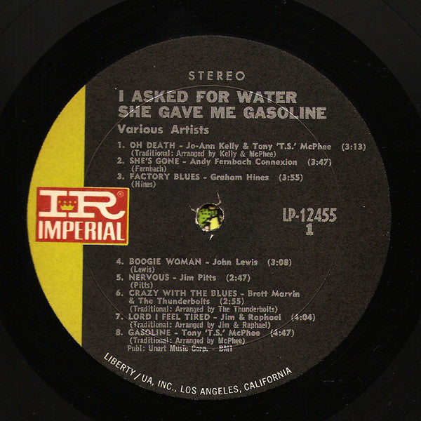 Various Artists - I Asked For Water She Gave Me... Gasoline Vinyl LP (Used)