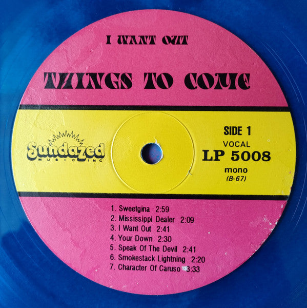 Things To Come - I Want Out Blue Translucent Coloured Vinyl LP (Used)