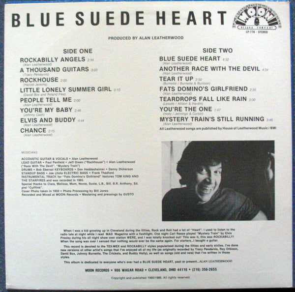 Alan Leatherwood - Blue Suede Heart Vinyl LP (Used)