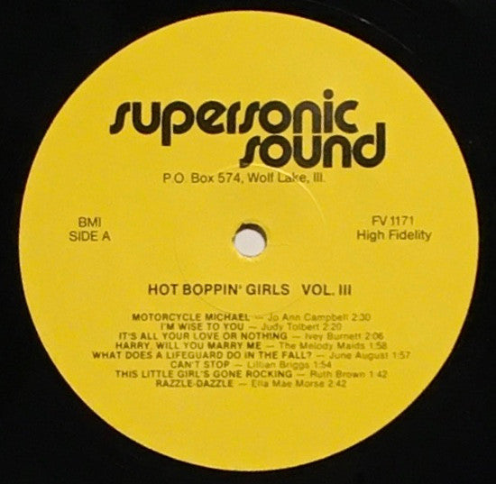 Various Artists - Hot Boppin' Girls Vol. III Vinyl LP (Used)