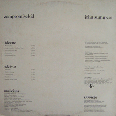 John Summers - Compromise Kid Vinyl LP (Used)