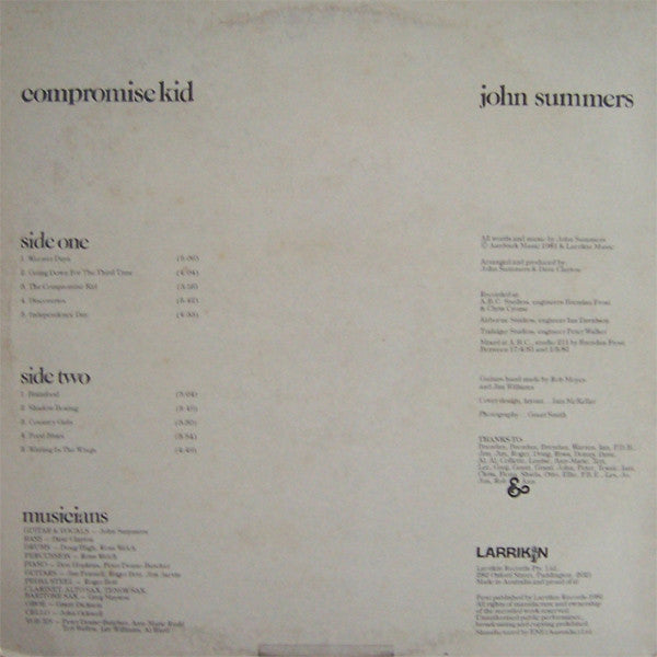 John Summers - Compromise Kid Vinyl LP (Used)