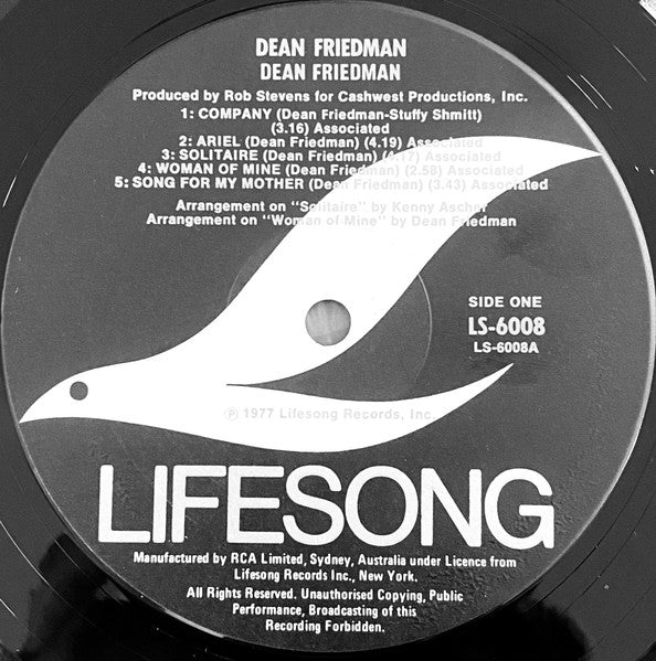 Dean Friedman - Dean Friedman Vinyl LP (Used)