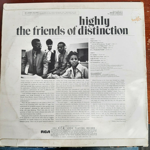Friends Of Distinction - Highly Distinct Vinyl LP (Used)