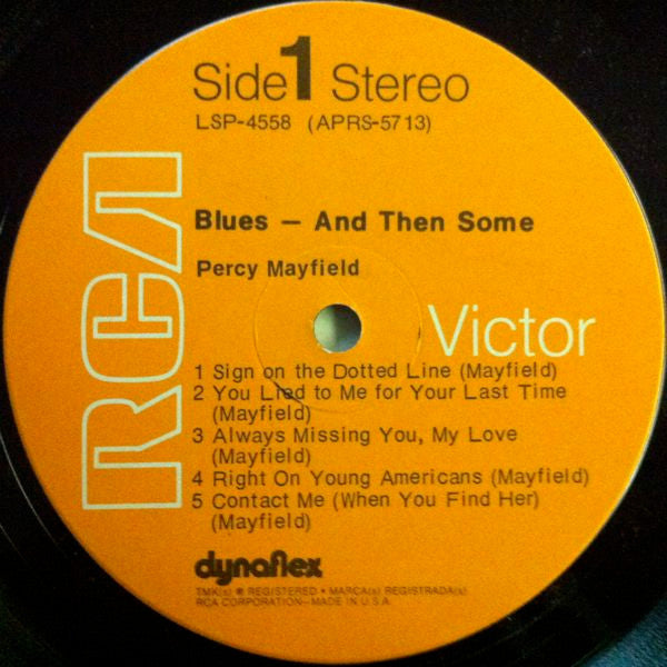 Percy Mayfield - Blues... And Then Some Vinyl LP (Used)
