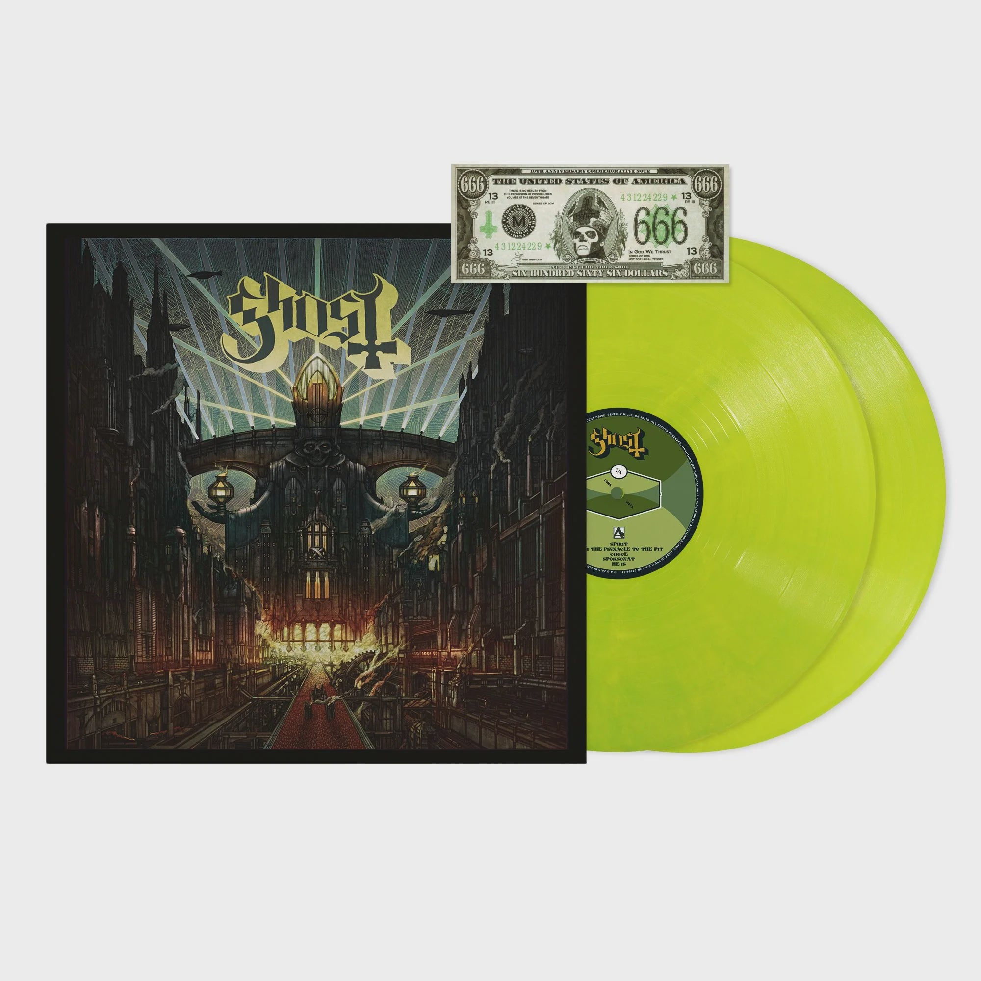 Ghost - Meliora Deluxe 10th Anniversary Indie Exclusive Surge Coloured Vinyl 2LP
