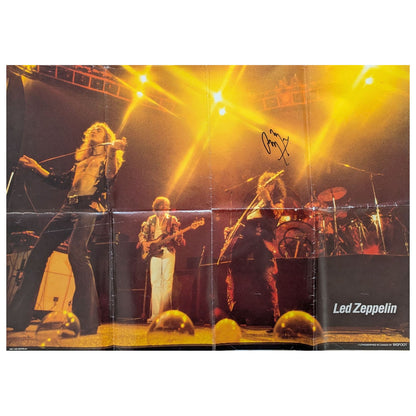 Led Zeppelin - 1990s Jimmy Page Autographed Poster w/COA