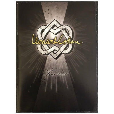 Leonard Cohen - Tour 2010 Original Concert Tour Program With Concert Ticket
