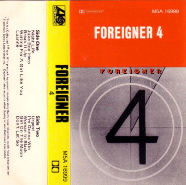 Foreigner - 4 Cassette