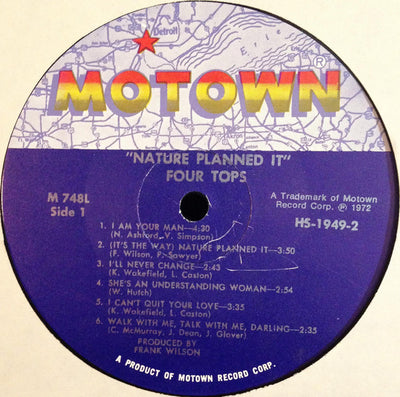 Four Tops - Nature Planned It Vinyl LP (Used)