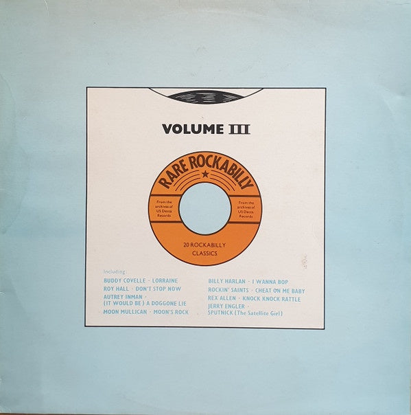 Various Artists - Rare Rockabilly Volume III Vinyl LP (Used)