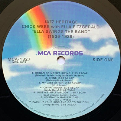 Chick Webb With Ella Fitzgerald - Chick Webb 4 (Ella Swings The Band) Vinyl LP (Used)