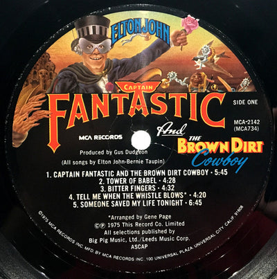 Elton John - Captain Fantastic And The Brown Dirt Cowboy Vinyl LP (Used)