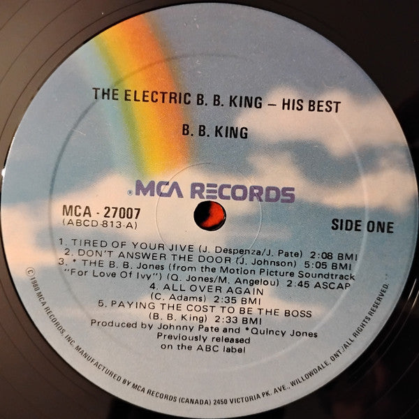 B.B. King - His Best: The Electric B.B. King Reissue Vinyl LP (Used)