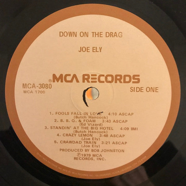 Joe Ely - Down On The Drag Vinyl LP (Used)