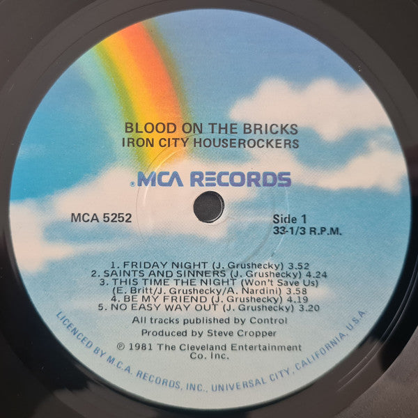 Iron City Houserockers - Blood On The Bricks Vinyl LP (Used)