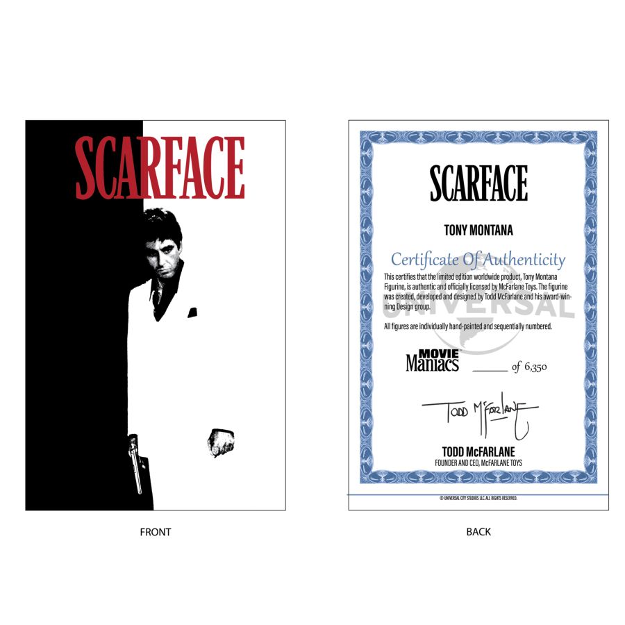 Scarface - Tony Montana Movie Maniacs 6" Figure