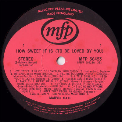 Marvin Gaye - How Sweet It Is (To Be Loved By You) Vinyl LP (Used)
