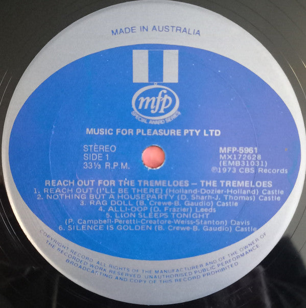 Tremeloes - Reach Out For The Tremeloes Vinyl LP (Used)
