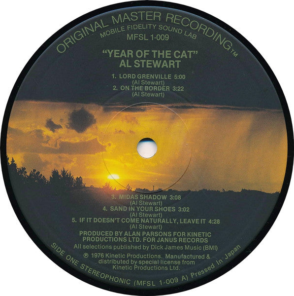 Al Stewart - Year Of The Cat Original Master Recording Vinyl LP (Used)