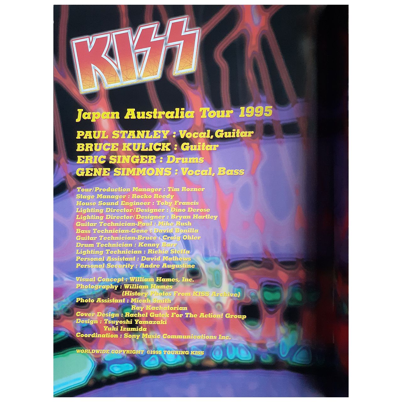 Kiss - Alive Worldwide 1995-96 Original Concert Tour Program