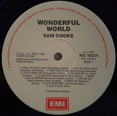 Sam Cooke - Wonderful World Vinyl LP (Used)