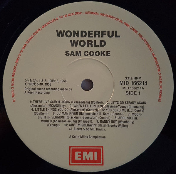 Sam Cooke - Wonderful World Vinyl LP (Used)