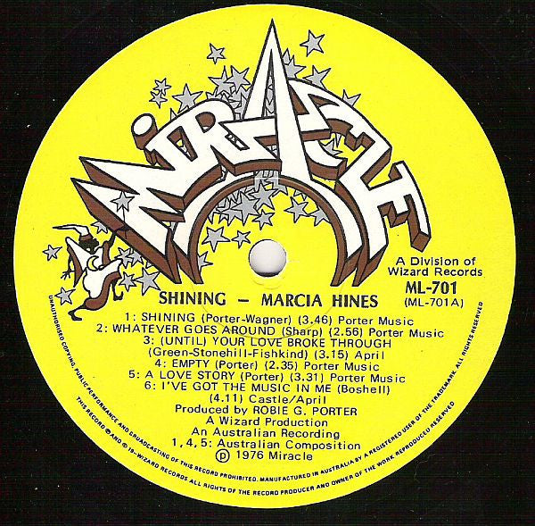 Marcia Hines - Shining Vinyl LP (Used)