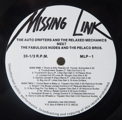Autodrifters, Relaxed Mechanics, Fabulous Nudes & Pelaco Bros. - The Auto Drifters And The Relaxed Mechanics Meet The Fabulous Nudes And The Pelaco Bros. Vinyl LP (Used)