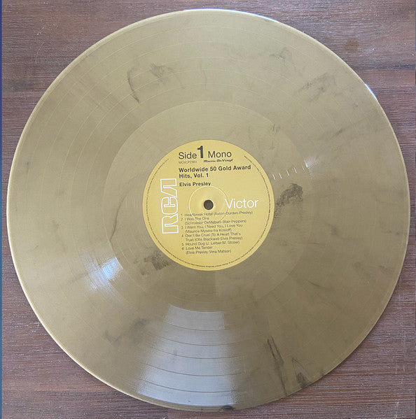 Elvis Presley – Worldwide 50 Gold Award Hits, Vol.1 Gold Coloured Vinyl 4LP Boxset (Used)