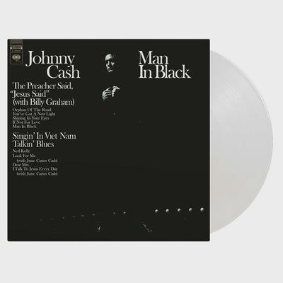 Johnny Cash - Man In Black Crystal Clear Coloured Vinyl LP