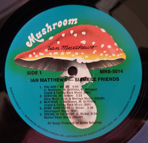 Iain Matthews - Siamese Friends Vinyl LP (Used)