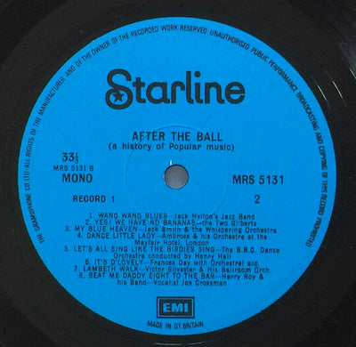 Various Artists - After The Ball (A History Of Popular Music) Vinyl 2LP (Used)