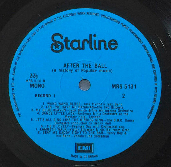 Various Artists - After The Ball (A History Of Popular Music) Vinyl 2LP (Used)